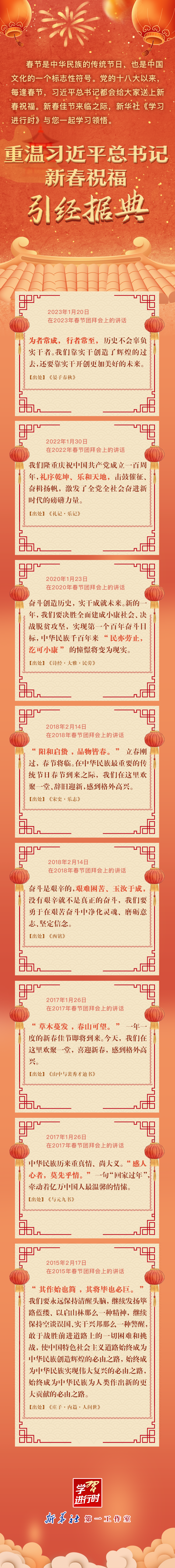 重温习近平总书记新春祝福·引经据典(图1)