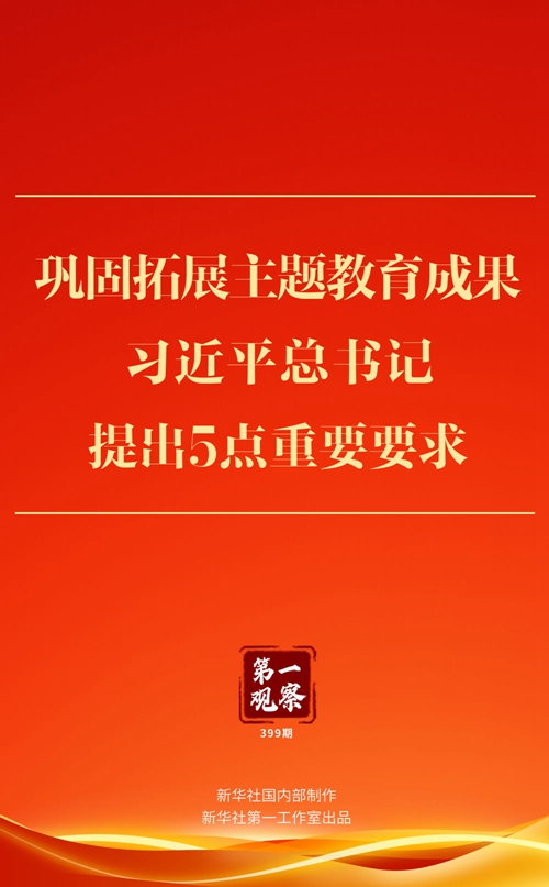 巩固拓展主题教育成果，习近平总书记提出5点重要要求(图1)